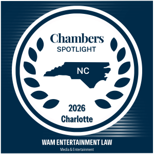 Chambers Spotlight award for WAM Entertainment Law in Charlotte, North Carolina, 2026